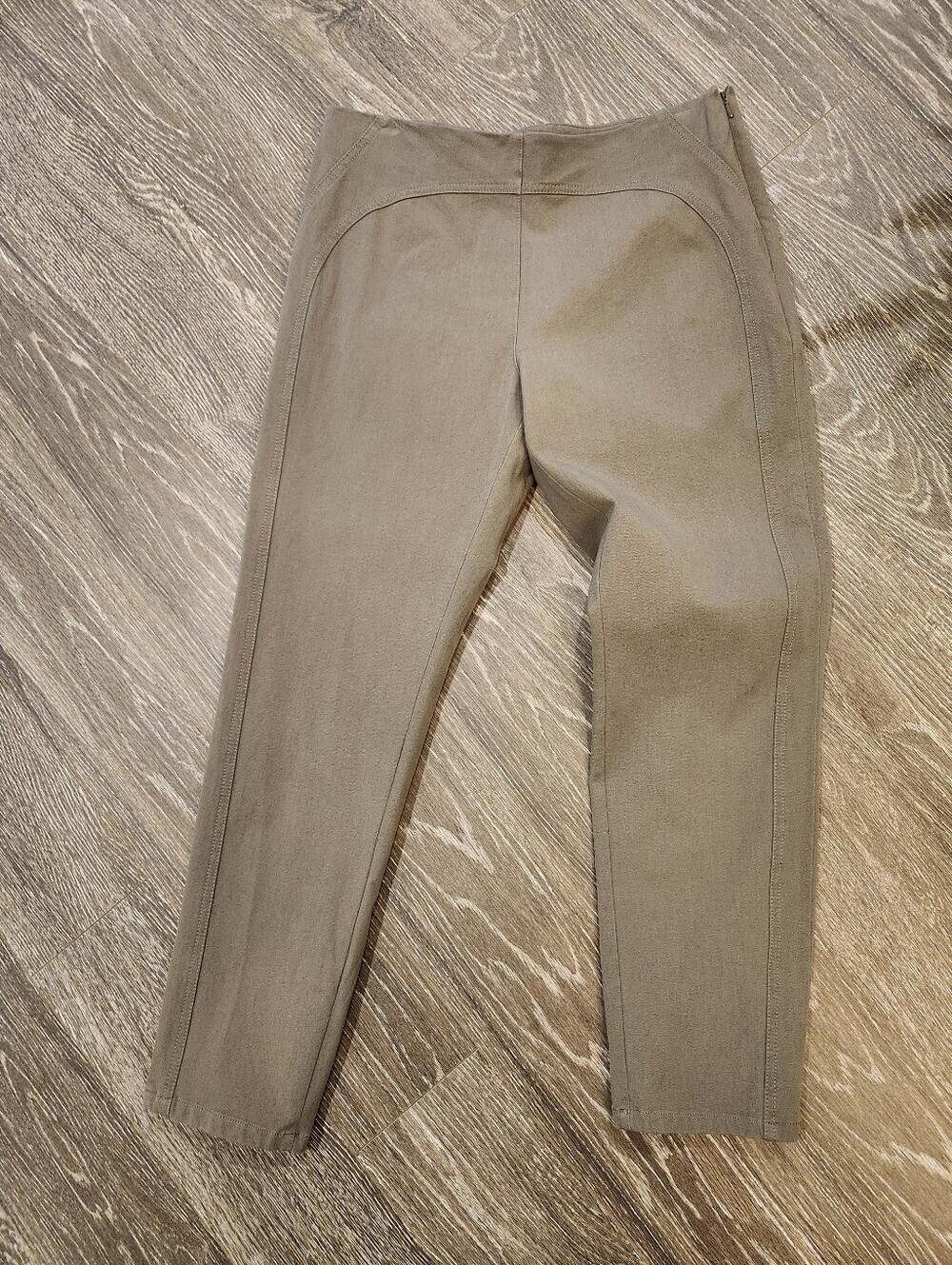 Soft Surroundings Superla Straight Leg Pants Size 8P Neutal Brown/Taupe